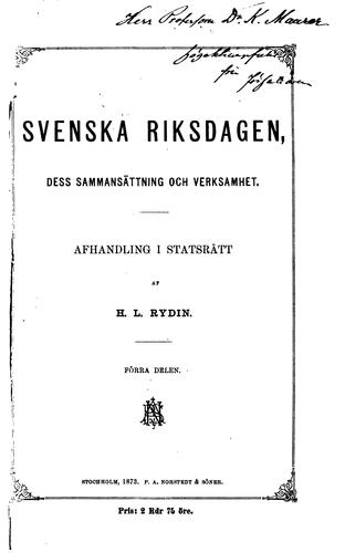 Svenska riksdagen