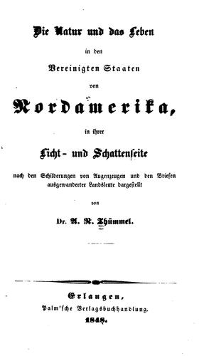 Die natur und das leben in den Vereinigten Staaten von Nordamerika
