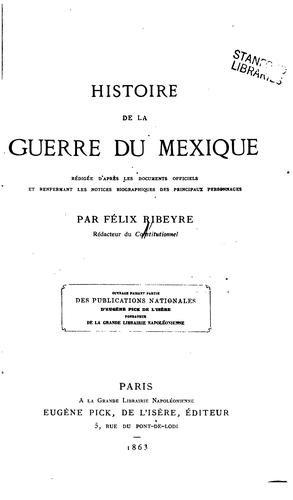 Histoire de la guerre du Mexique