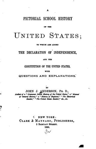 A pictorial school history of the United States