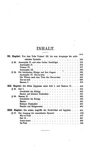 Ägyptische Geschichte.