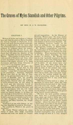 The graves of Myles Standish and other pilgrims