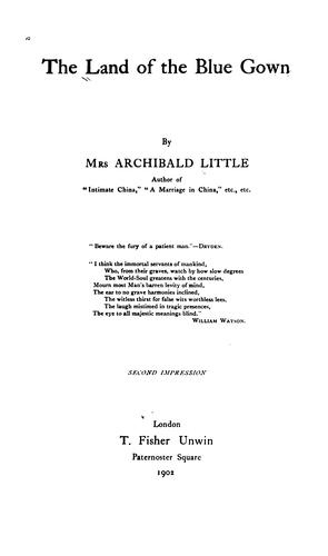 The land of the blue gown [China]