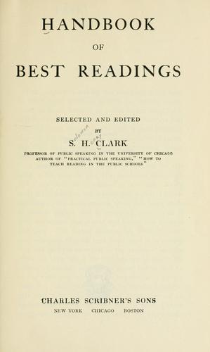 Handbook of best readings