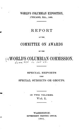 World's Columbian Exposition, Chicago, Ill., 1893.