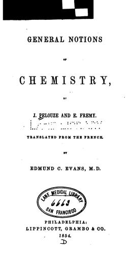 General notions of chemistry