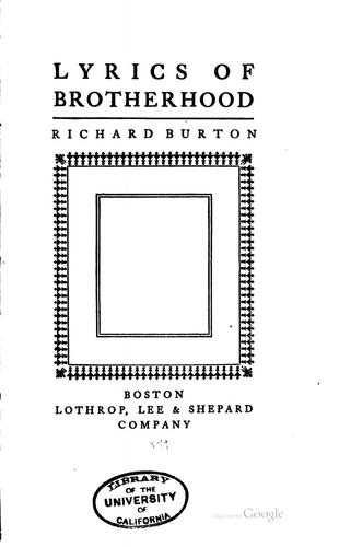 Lyrics of brotherhood