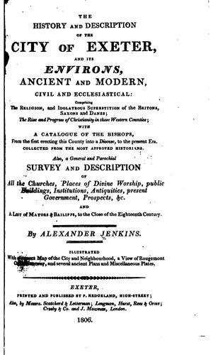 The history and description of the city of Exeter