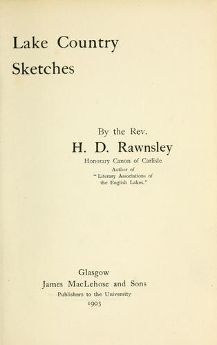 Lake country sketches