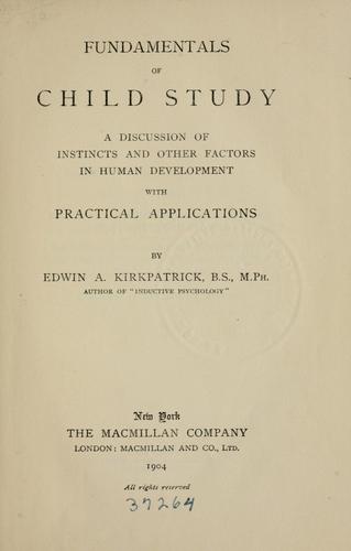 Fundamentals of child study
