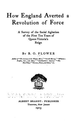 How England averted a revolution of force