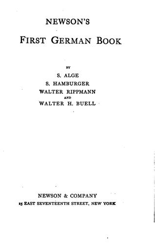 Newson's first German book