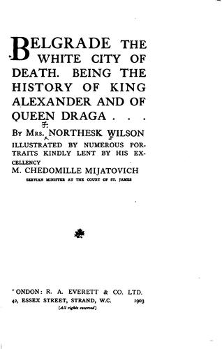 Belgrade, the white city of death