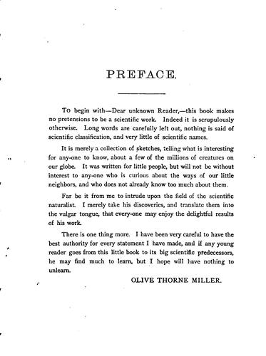 Little folks in feathers and fur