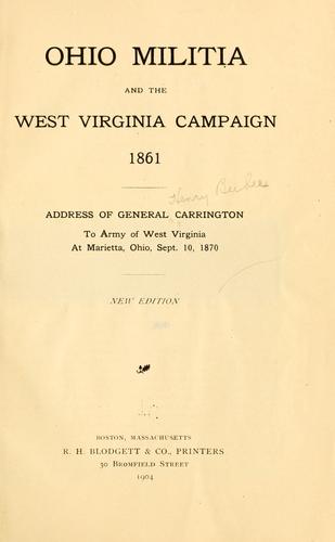 Ohio militia and the West Virginia campaign, 1861.