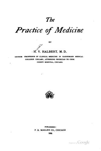 The practice of medicine