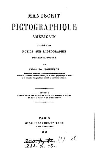 Manuscrit pictographique américain