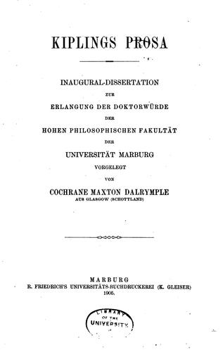Kiplings prosa.