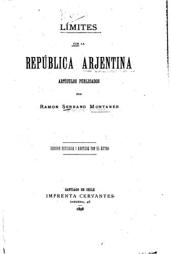 Límites con la República arjentina