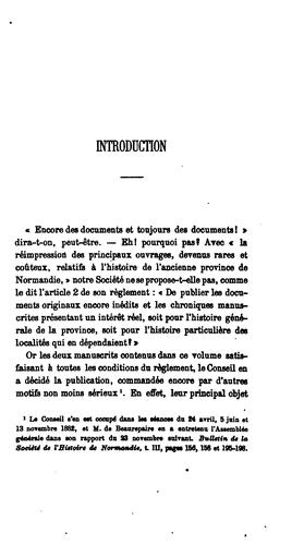 Documents concernant l'histoire de Neufchâtel-en-Bray et des environs
