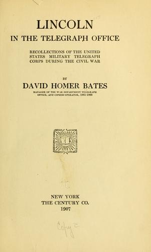 Lincoln in the telegraph office