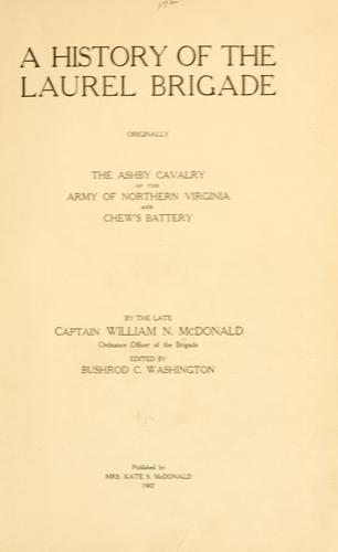 A history of the Laurel brigade