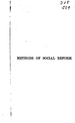 Methods of social reform