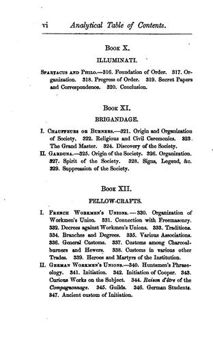 The secret societies of all ages and countries.