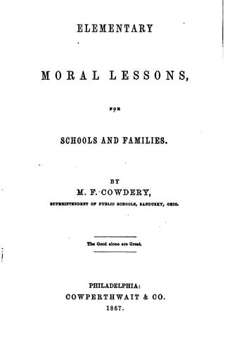 Elementary moral lessons