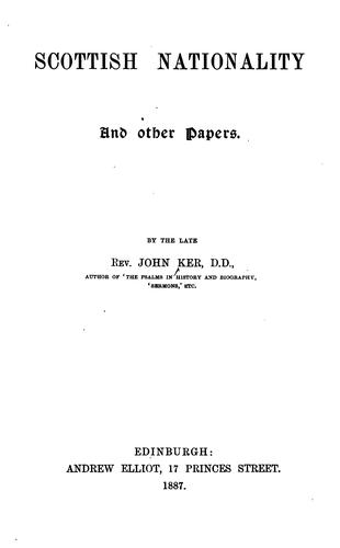 Scottish nationality