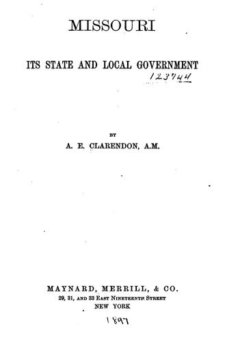 Missouri, its state and local government