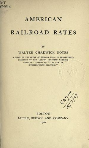 American railroad rates.