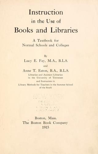 Instruction in the use of books and libraries