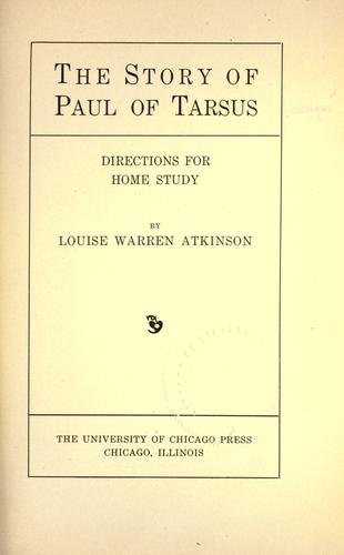 The story of Paul of Tarsus