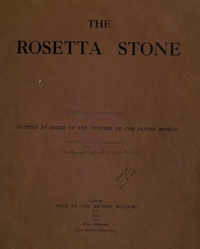 The Rosetta stone