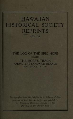 The log of the brig Hope