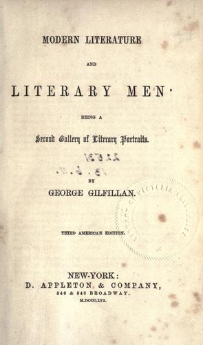 Modern literature and literary men