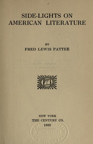 Side-lights on American literature.