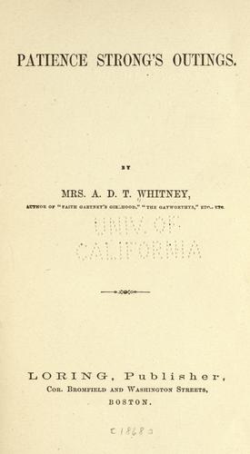 Patience Strong's outings