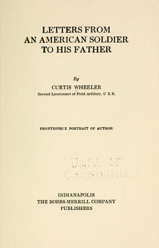 Letters from an American soldier to his father