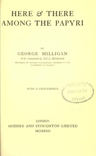 Here & there among the papyri