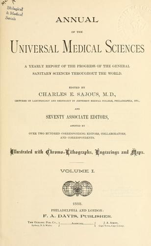 Annual of the universal medical sciences