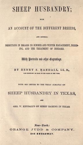 Sheep husbandry