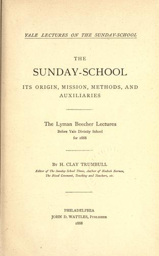The Sunday-school