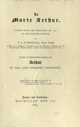 Le Morte Arthur