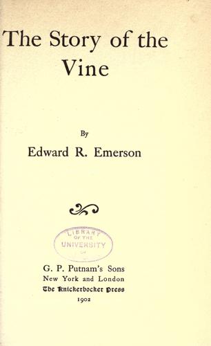 The story of the vine