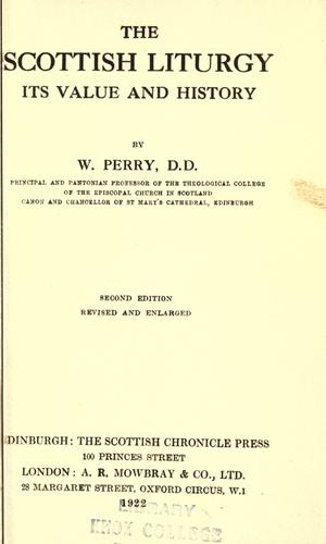 The Scottish Liturgy