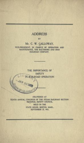 The importance of safety in railroad operation.