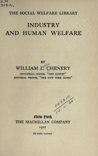 Industry and human welfare.