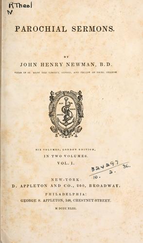 Parochial sermons ...